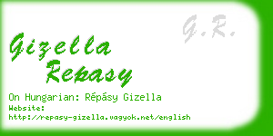 gizella repasy business card