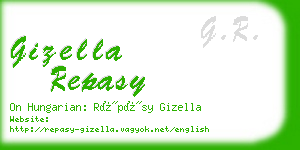 gizella repasy business card